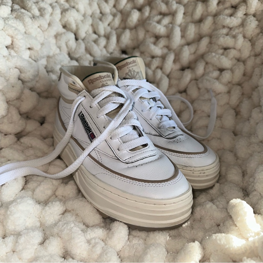 Reebok Classic White Leather Sneakers